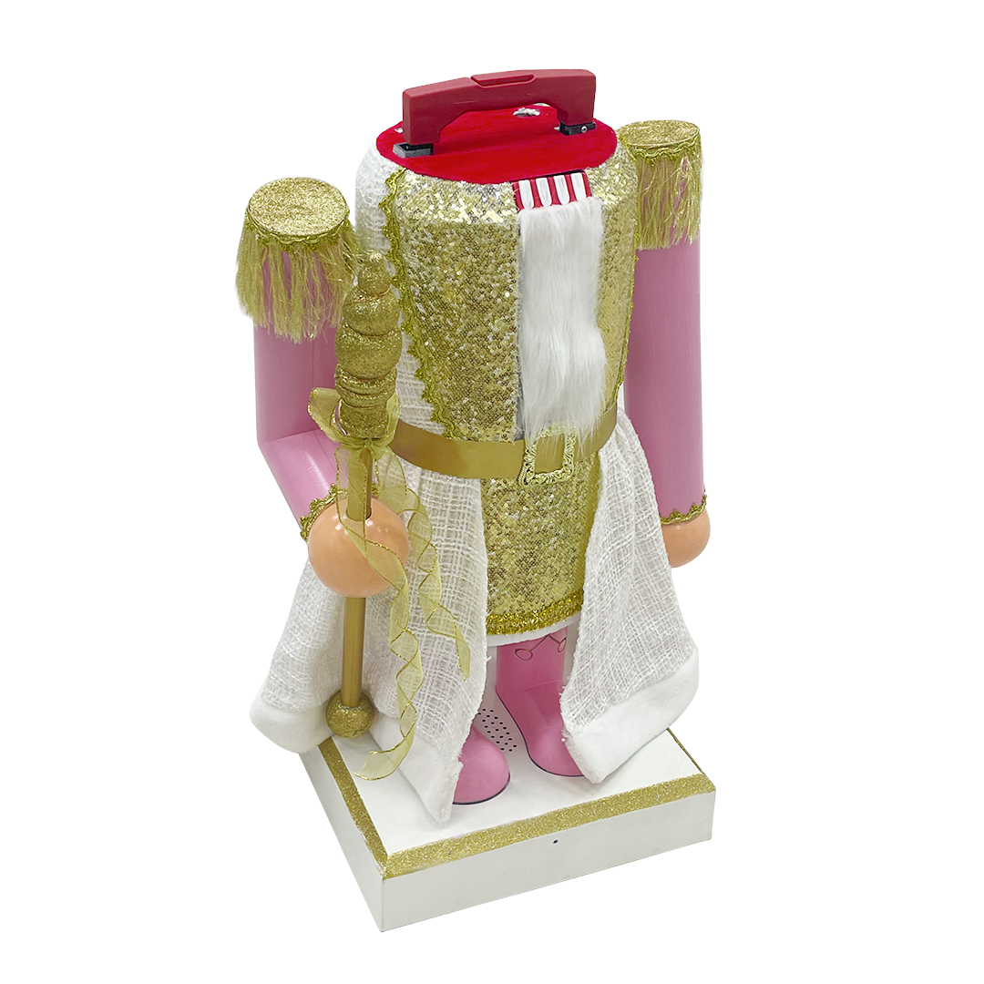 Casse-noisette soldat 392068 soldat rose 160Hcm avec sons et mouvements