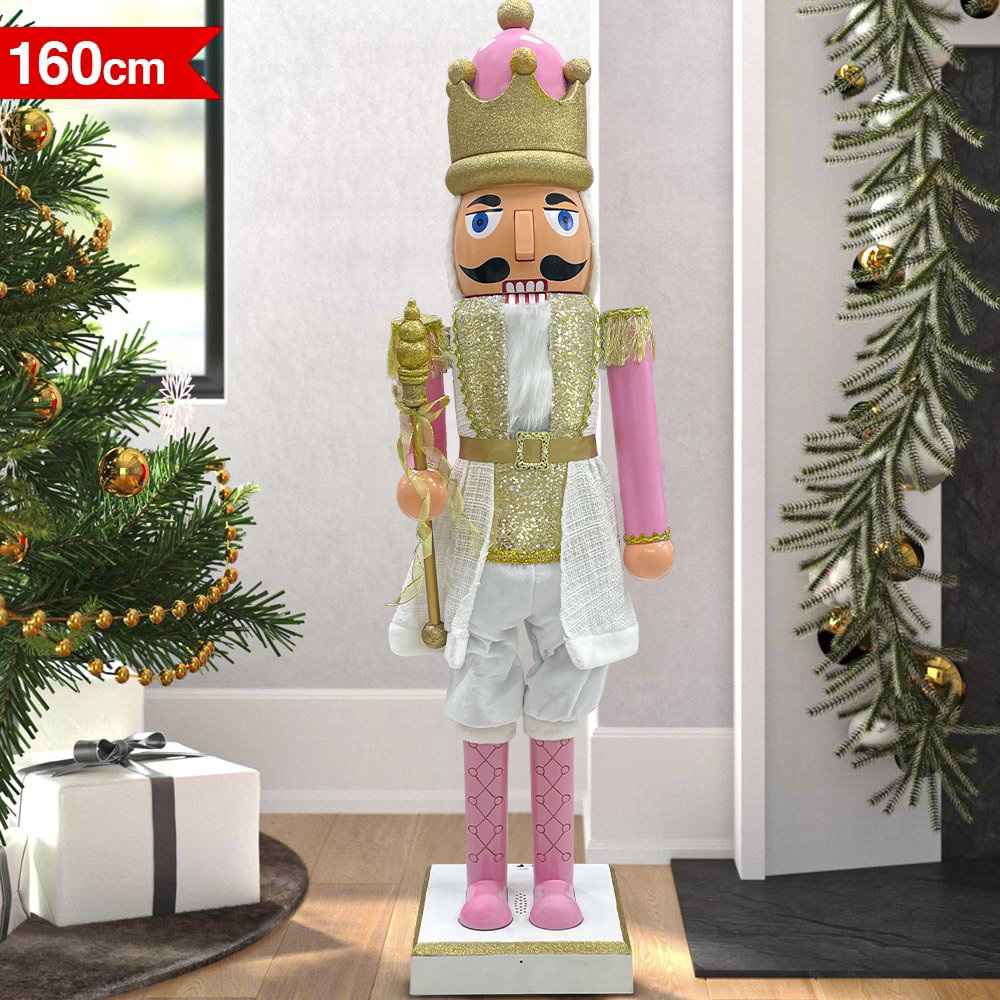 Casse-noisette soldat 392068 soldat rose 160Hcm avec sons et mouvements
