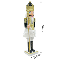 Casse-Noisette Soldat 392084 Soldat Noir 80H cm Décorations de Noël