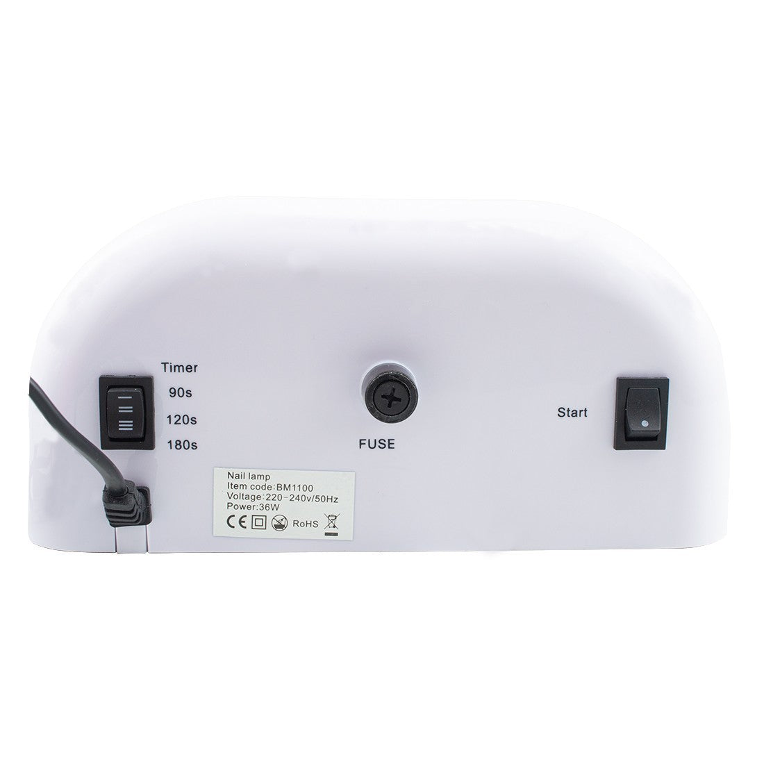 Lampe LED UV professionnelle 36W 026974 Timer 90-120-180s pour manucure