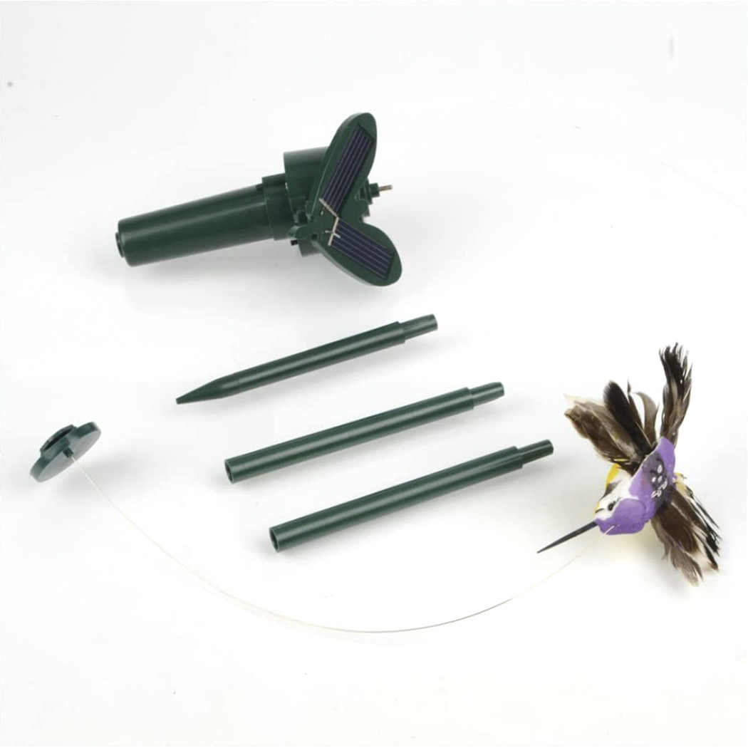 Colibri électrique avec décoration d'ornement cour de jardin de panneau solaire