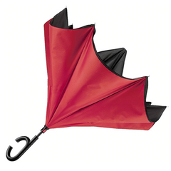 Parapluie inversé coupe-vent pluie ouverture opposée pour le voyage