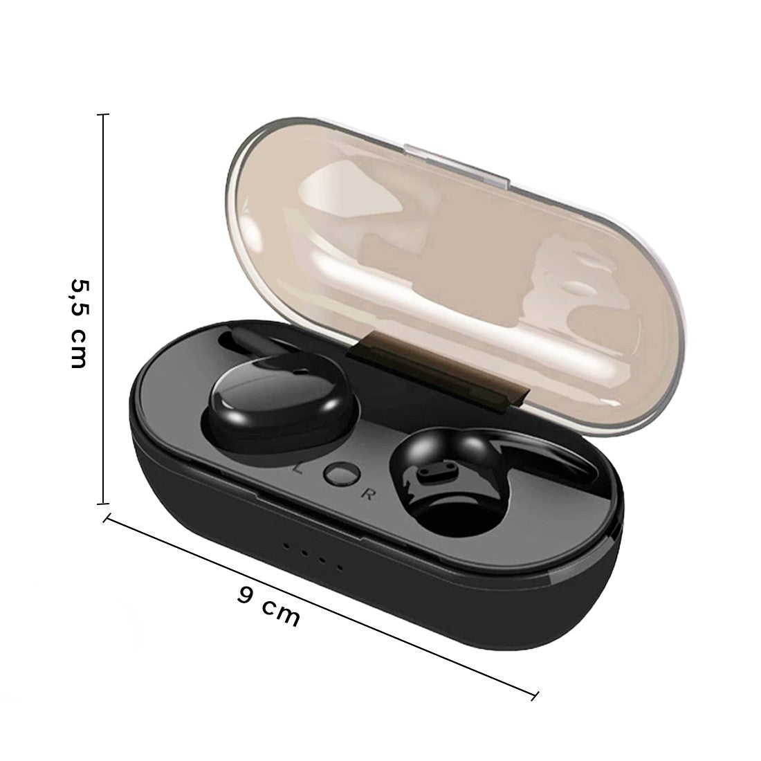 Casque sans fil Bluetooth V5.0 802914 tactile sans fil avec microphone