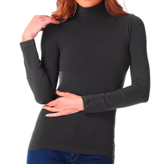 VKA22  Sous-pulls col roulé thermique avec doublure polaire MYRIAM
