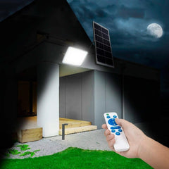 Phare LED Panneau Solaire Lampe 400W 79400 Crépuscule avec Télécommande IP66