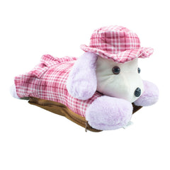 Bouillotte électrique peluche chien 439001 rechargeable avec poche
