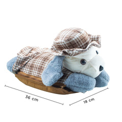 Bouillotte électrique peluche chien 439001 rechargeable avec poche