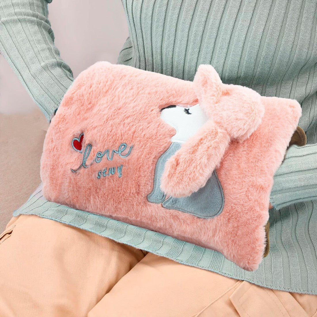 Bouillotte électrique mains 439004 rechargeable avec poche peluche