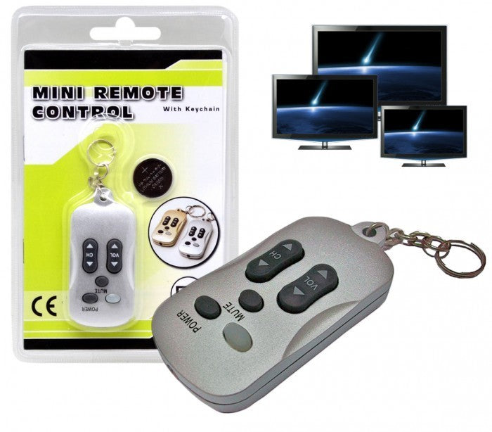 Porte clé 2 en 1 fonction de télécommande pour la télévision - Argent 1092 