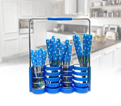 Set de 24 couverts de cuisine en acier inoxydable + support 99366 -