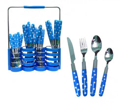 Set de 24 couverts de cuisine en acier inoxydable + support 99366 -