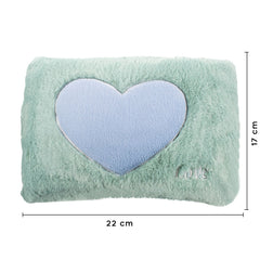 Bouillotte électrique avec poche peluche coeur 439005 rechargeable