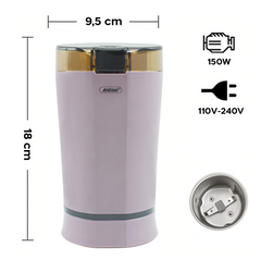 Moulin électrique pour café, épices ou fruits 150W lames acier