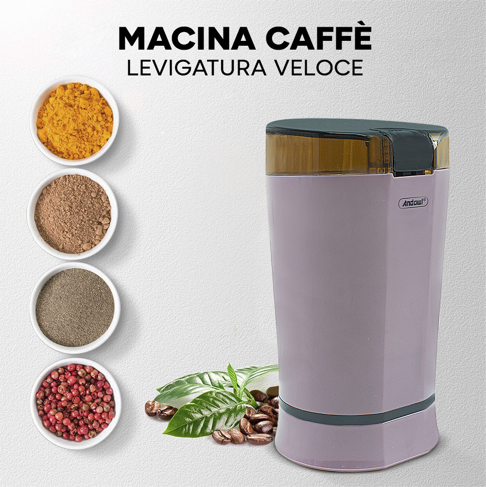 Moulin électrique pour café, épices ou fruits 150W lames acier
