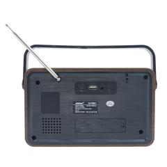 Radio FM rétro sans fil Q-FM01 haut-parleur portable MP3 Bluetooth USB AUX TF