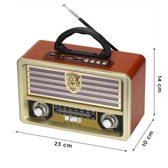 Q-YX2022 Télécommande radio rétro sans fil MP3 Carte TF portable USB AUX