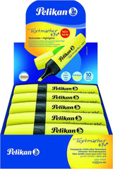 Surligneurs Pelikan 490 Lot de 10 surligneurs avec capuchon clip