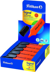 Surligneurs Pelikan 490 Lot de 10 surligneurs avec capuchon clip