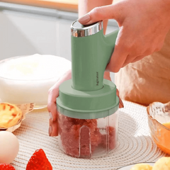 Mini mélangeur rechargeable avec batteur à œufs et broyeur à 5 vitesses
