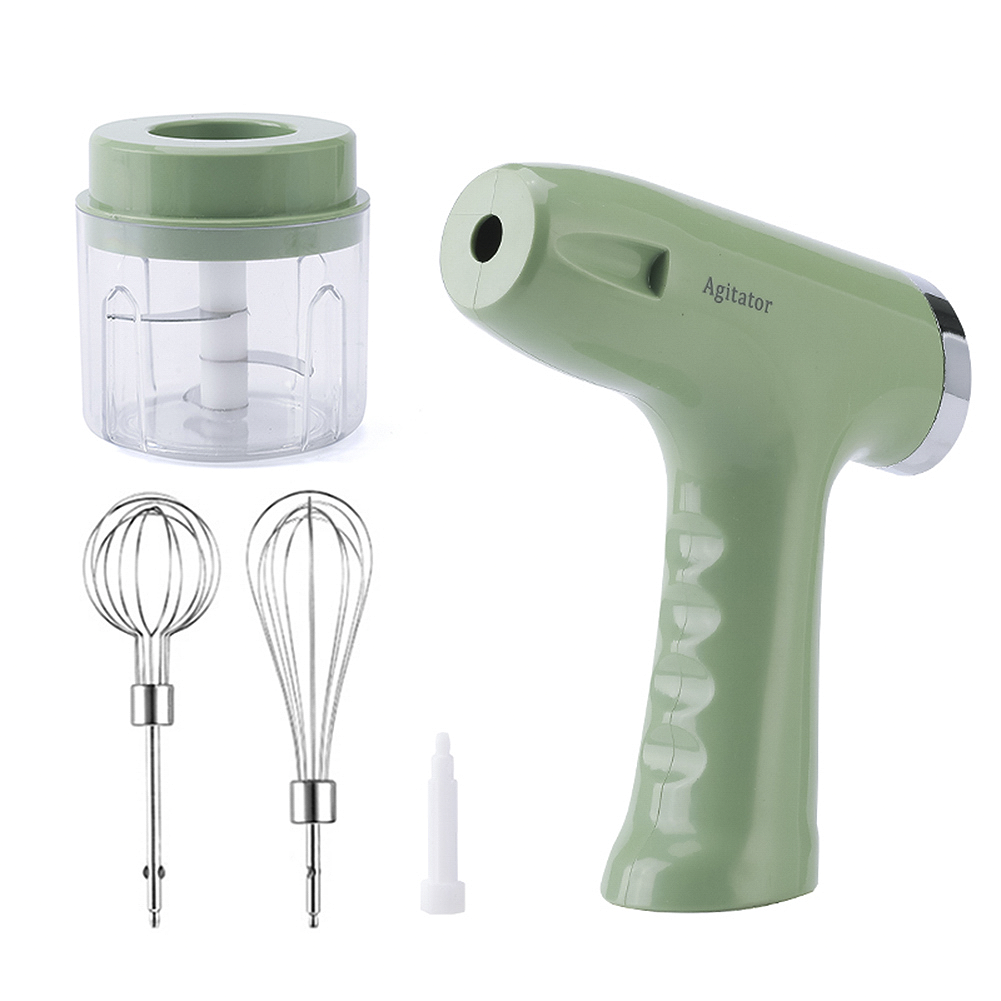 Mini mélangeur rechargeable avec batteur à œufs et broyeur à 5 vitesses