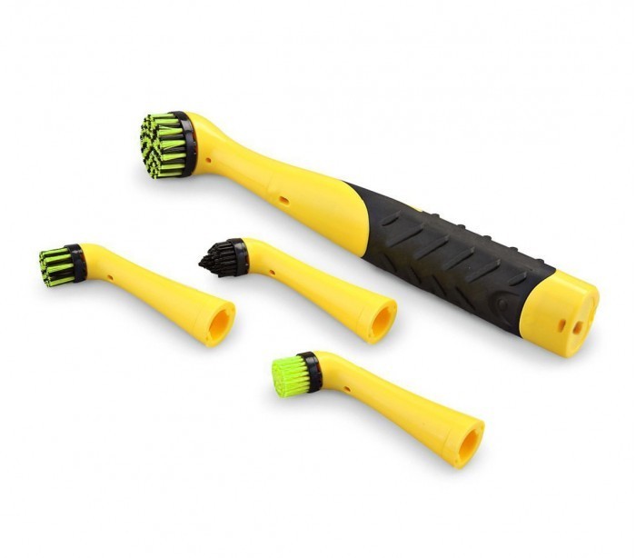 Lot de 4 brosses -BIG BRUSH- avec batterie et poignée ergonomique