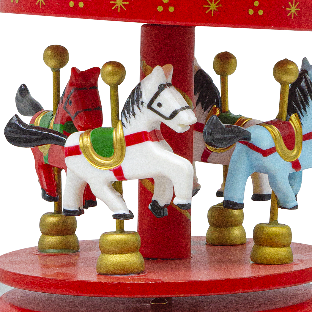 Carillon mobile Noël en bois 433049 ornement avec mouvement avec corde musicale