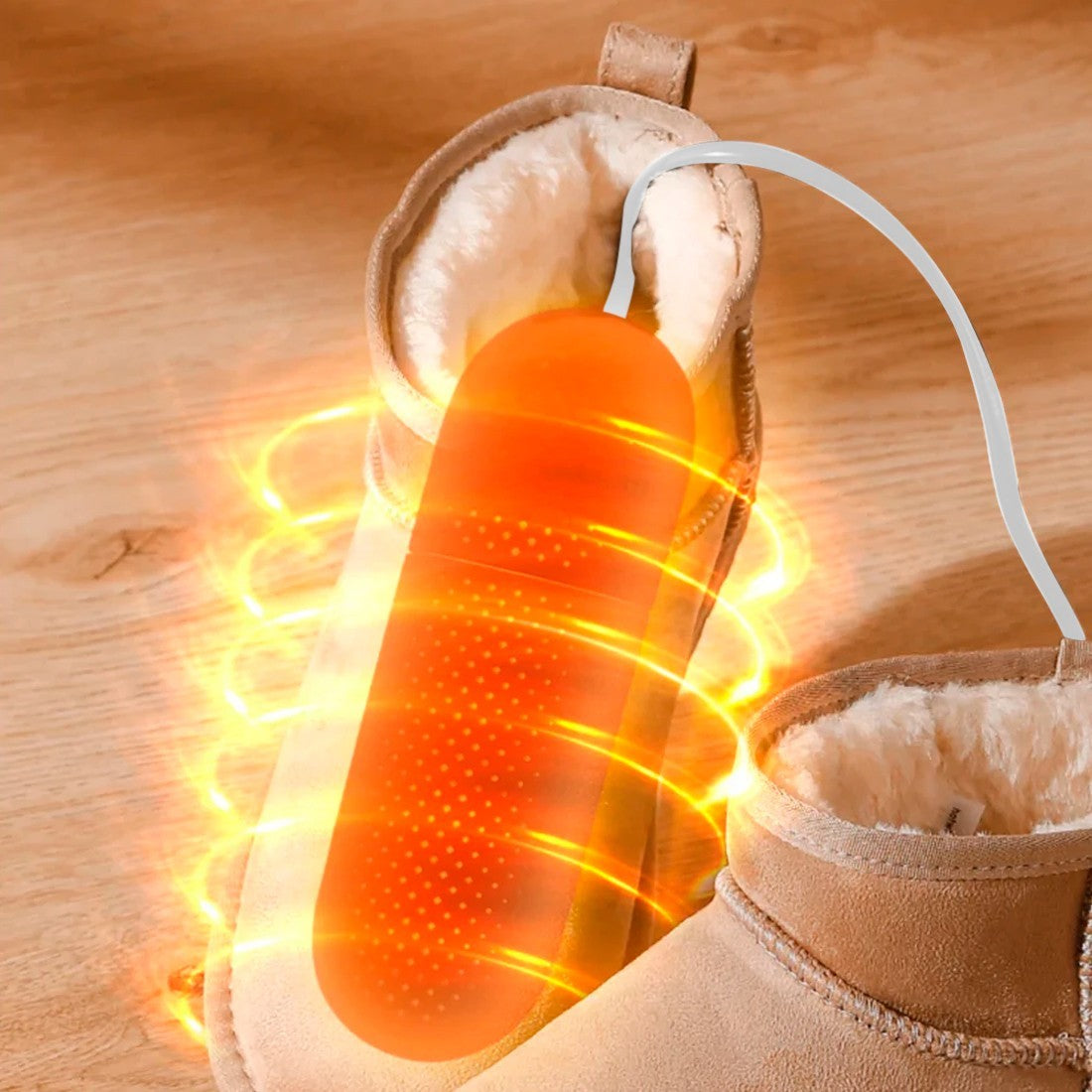 Le sèche-chaussures électrique 212157 élimine les odeurs et chauffe les pieds
