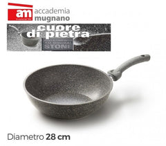 Sauteuse - Diamétre de 28 cm - poignée antiadhésive et revêtement pierre