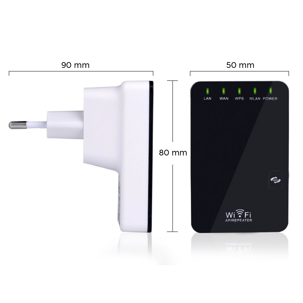 Routeur répéteur sans fil amplificateur Wi-Fi 300 Mbps avec 2 ports LAN