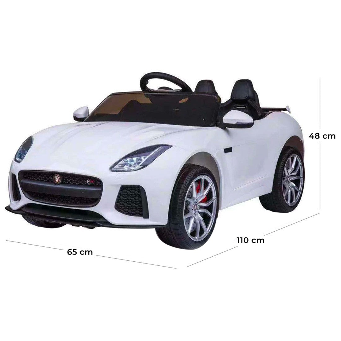 LT894 Voiture électrique Jaguar pour enfants siège en cuir F-Type 12V MP3