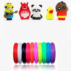 Recharge 20 Filaments Recharge pour stylo 3D Fils colorés PLA 5mt 1.75mm