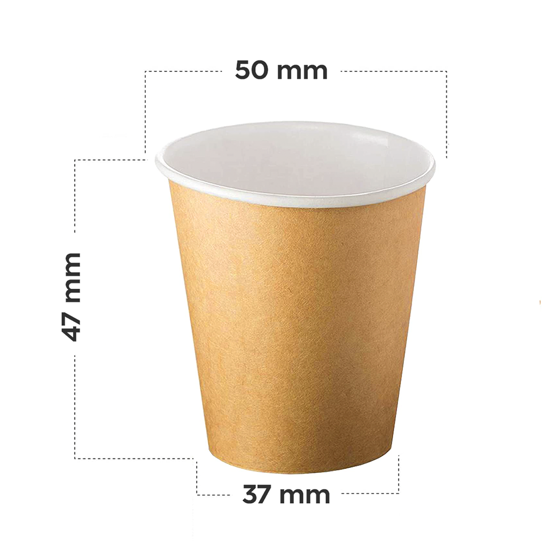 Pack de 1000 gobelets à café jetables biodégradables colorés 75ml
