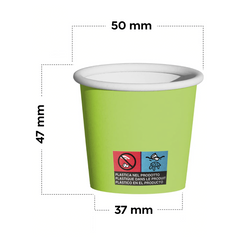 Pack de 500 gobelets à café jetables biodégradables colorés 75ml