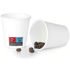 Pack de 150 gobelets à café jetables biodégradables colorés 75ml