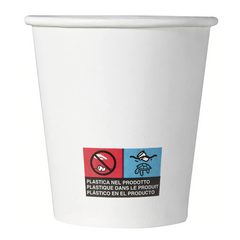 Pack de 50 gobelets à café jetables biodégradables colorés 75ml