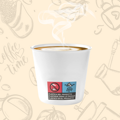 Pack de 50 gobelets à café jetables biodégradables colorés 75ml
