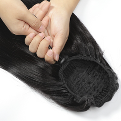 Rallonge cheveux raides noir avec clip MARILIA faux cheveux 140 gr de 70cm
