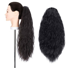 JACY extension de cheveux noirs bouclés avec clip faux cheveux 140gr 70cm long