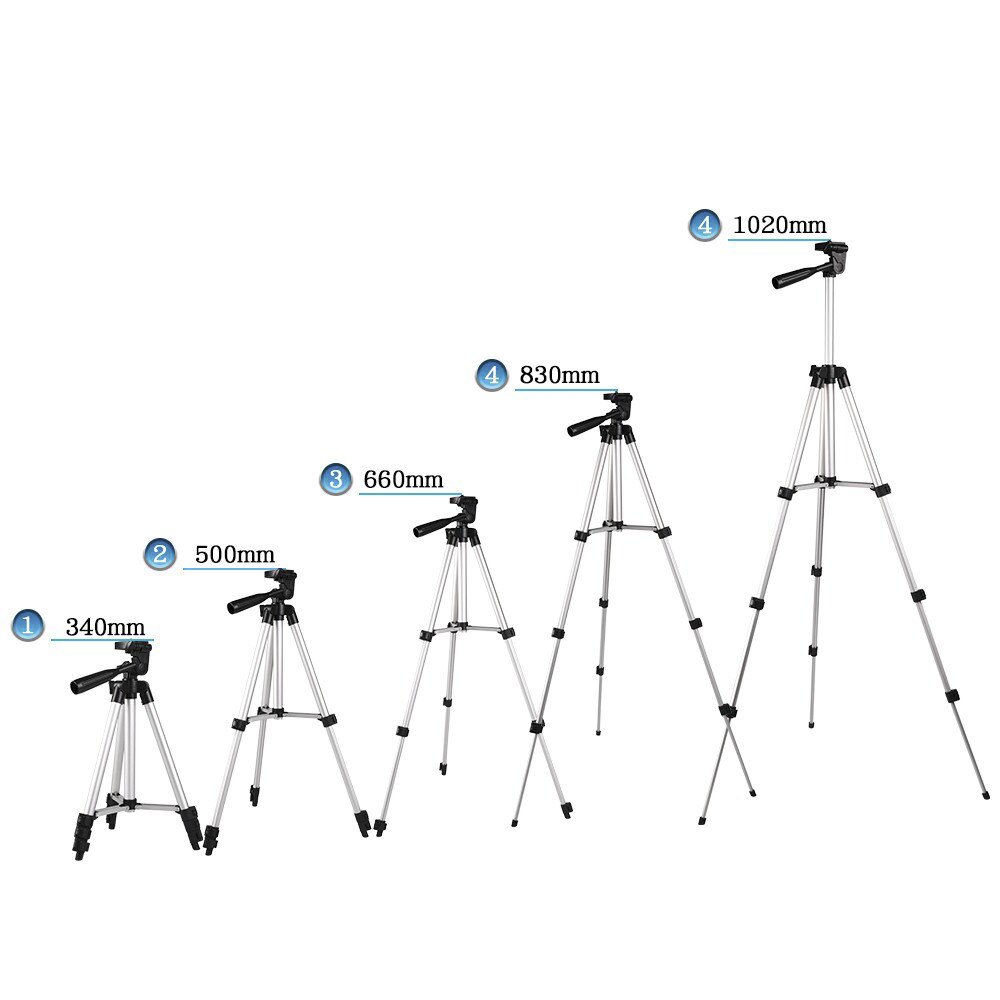 Trépied réglable 34 à 102 cm Trépied universel pour smartphone ou appareil photo