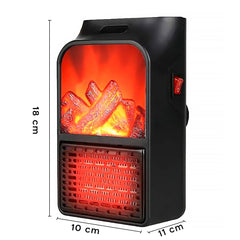Mini cuisinière électrique portable 1000W Affichage et minuterie fausse cheminée