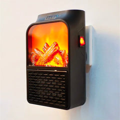 Mini cuisinière électrique portable 1000W Affichage et minuterie fausse cheminée