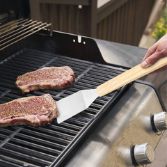 Set 3 Maxi Barbecue ustensiles pince pelle fourchette en Inox