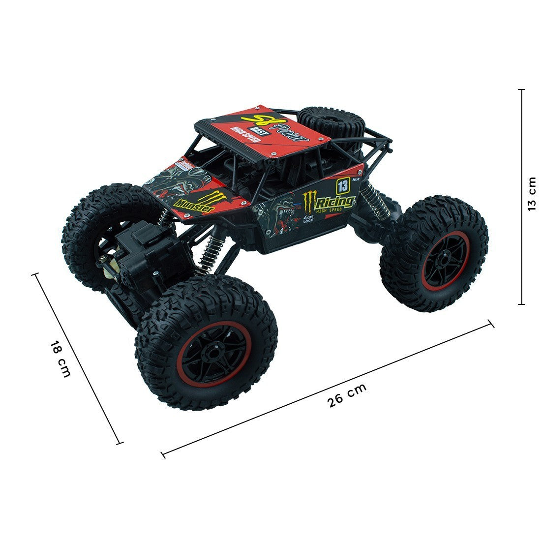 ROCK CRAWLER Voiture RC à l'échelle 1:14 Modèle à 4 roues motrices