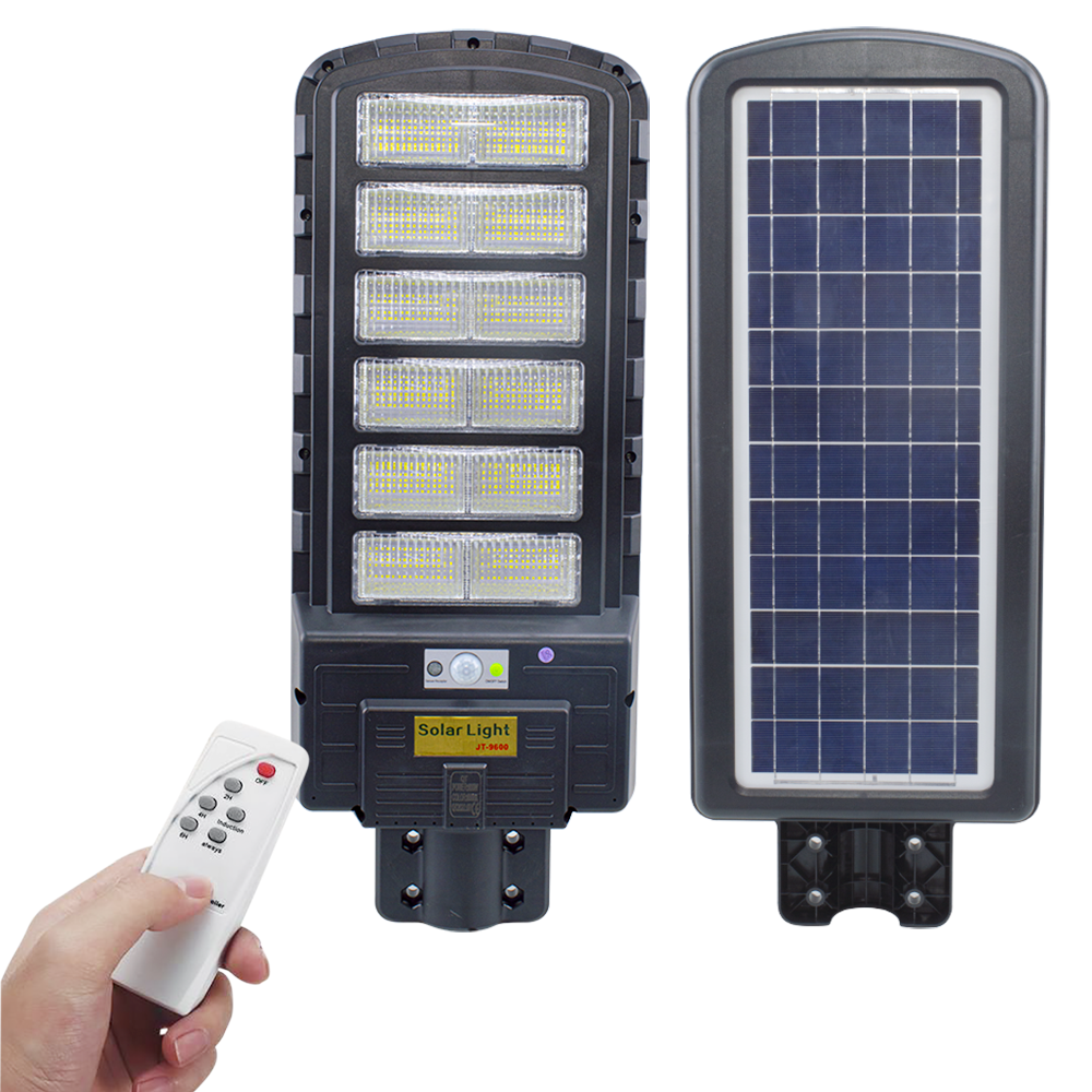 508248 Lampadaire charge solaire 600W détecteur de mouvement et télécommande
