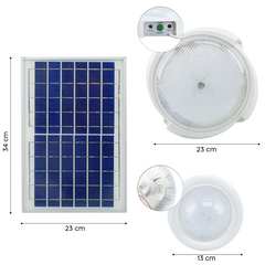 Lampe avec spots encastrés LUZ SOLAR recharge solaire LED protection IP65