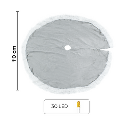 Sapin de Noël 301215 Tapis de sol pour sapin 110 cm Mini lumières LED