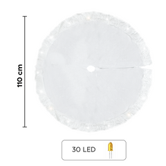 Sapin de Noël 301215 Tapis de sol pour sapin 110 cm Mini lumières LED