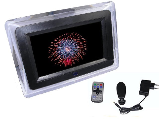 Cadre photo numérique 7pouces -usb vidéo