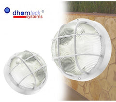 Lumière - Lampe - Applique RONDE grille E27 DHOMTECK (idéal pour le jardin)