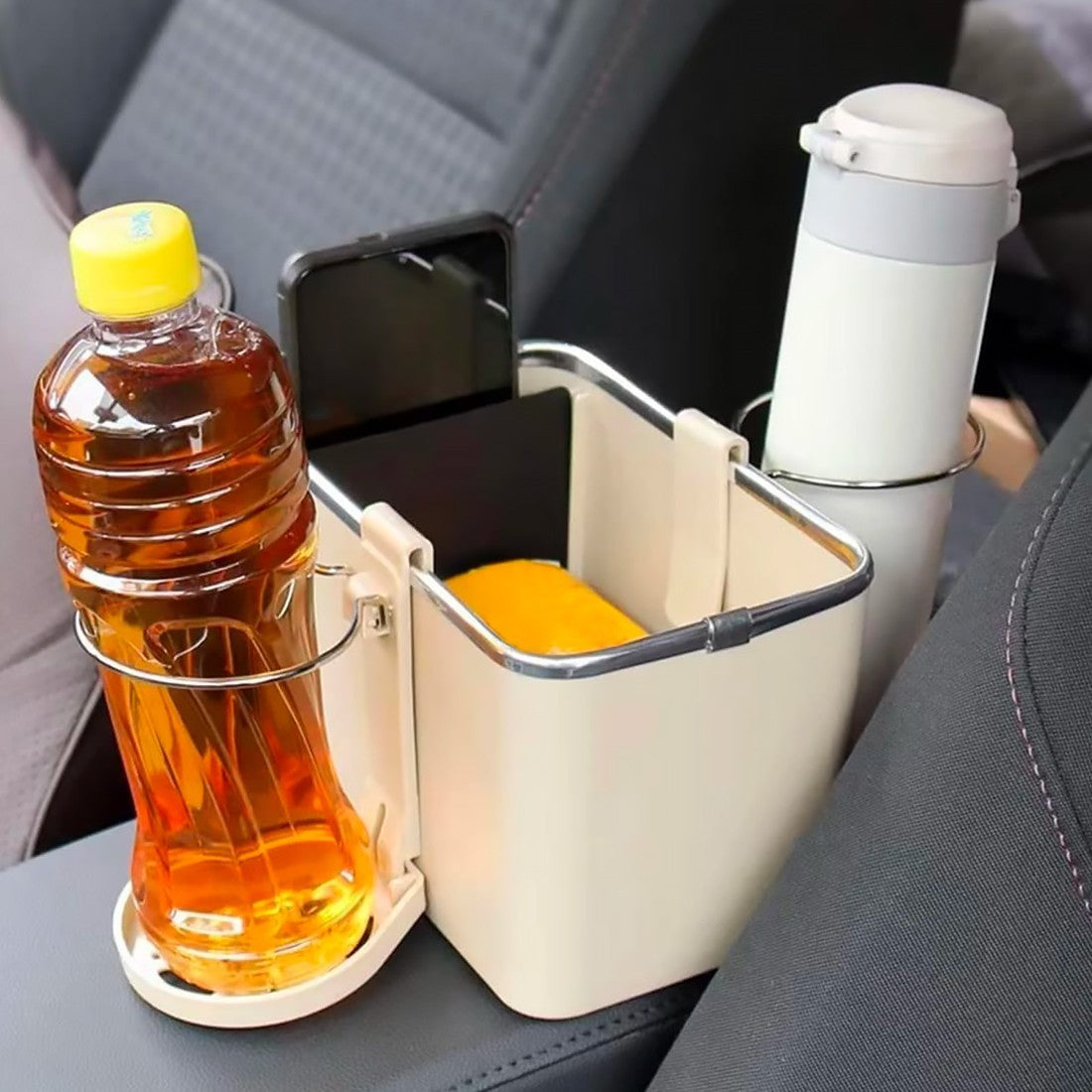 Organisateur voiture multifonctionnel pour boissons ou le stockage du téléphone